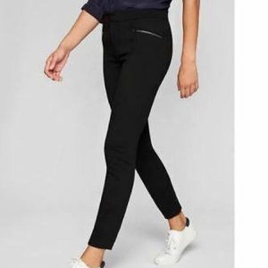 Athleta Black Slim Track Pants with Zip Pocket